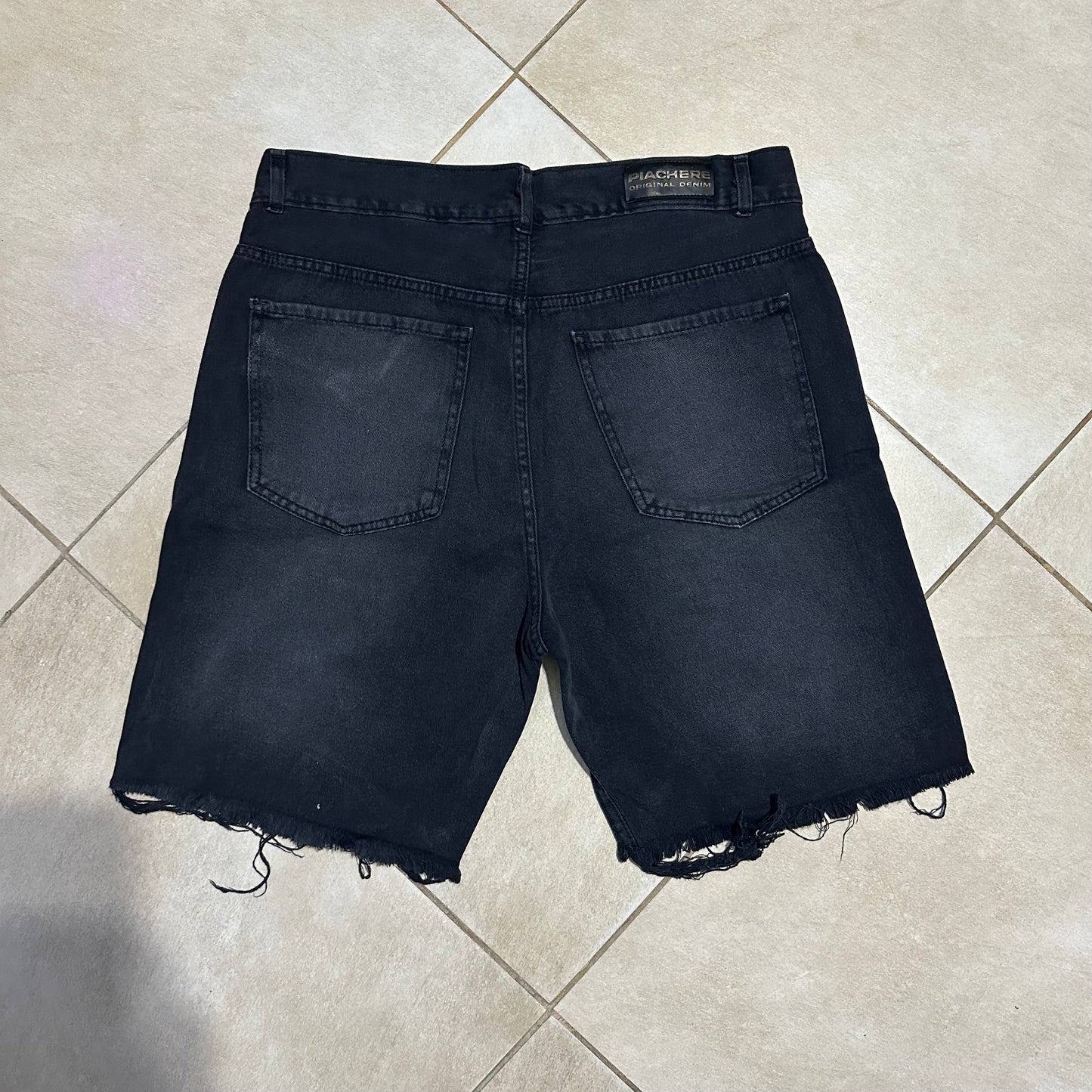 BERMUDA DENIM SPLASH BLACK